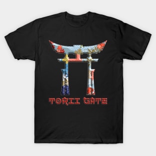 Distressed Torii Gate Rising Sun Japanese Gate 41 T-Shirt